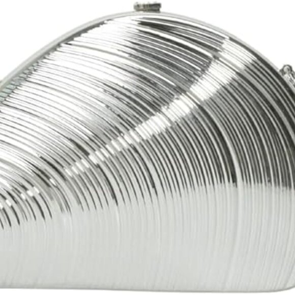 Metallic Evening Bag Shell-Shaped Clutch Purses Acrylic Purse >:( - Picture 1 of 9